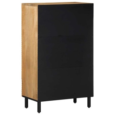 vidaXL Highboard καφέ 60x33x100cm μασίφ ξύλο Mango