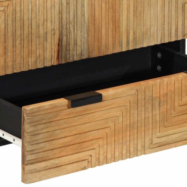 vidaXL Highboard καφέ 60x33x100cm μασίφ ξύλο Mango
