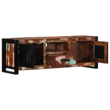 ντουλάπι τηλεόρασης vidaXL 100x30x35cm από μασίφ ξύλο αναγεννημένο
