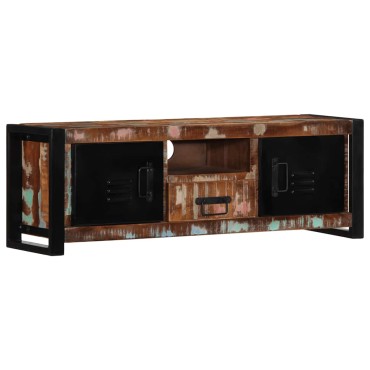ντουλάπι τηλεόρασης vidaXL 100x30x35cm από μασίφ ξύλο αναγεννημένο