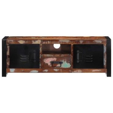 ντουλάπι τηλεόρασης vidaXL 100x30x35cm από μασίφ ξύλο αναγεννημένο