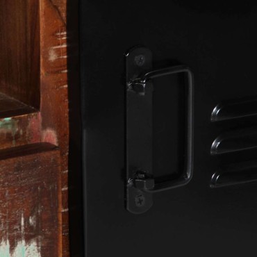 ντουλάπι τηλεόρασης vidaXL 100x30x35cm από μασίφ ξύλο αναγεννημένο