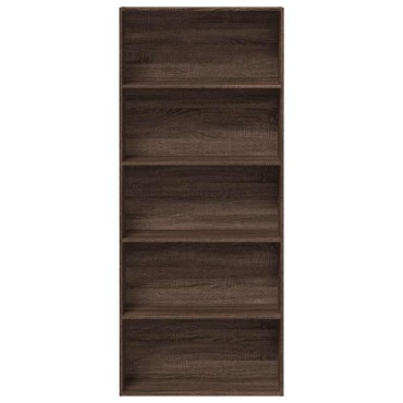 vidaXL Ντουλάπι βιβλίων καφέ δρυς 80x30x189cm Κατασκευασμένο ξύλο 1 τεμ.