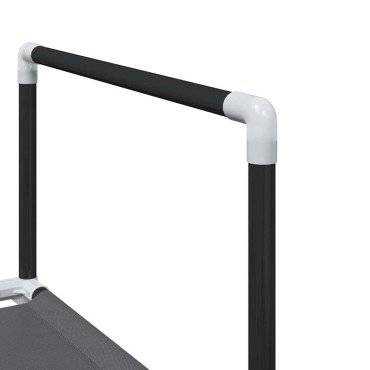 Ράφι παπουτσιών vidaXL 10 επιπέδων μαύρο 33x33x174cm