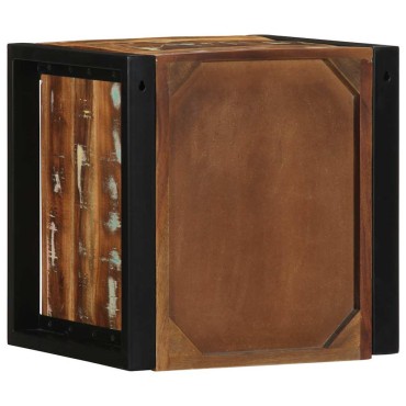 vidaXL Κομοδίνα 2 τεμ. Πολύχρωμο 40x35x40cm Ξύλο μασίφ αναγεννημένο