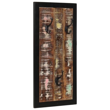 vidaXL Ράφι για παλτά Πολύχρωμο 40x2x80 cm Ξύλο μασίφ αναγεννημένο
