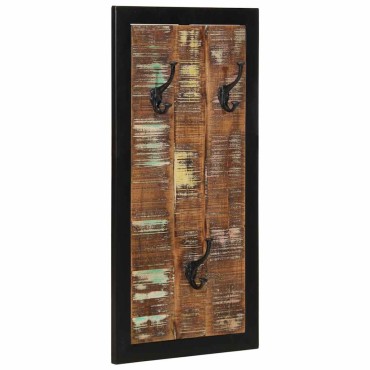 vidaXL Ράφι για παλτά Πολύχρωμο 40x2x80 cm Ξύλο μασίφ αναγεννημένο