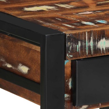 vidaXL Τραπεζάκι Πολύχρωμο 40x40x50cm Στερεό ξύλο αναγεννημένο 1 τεμ.