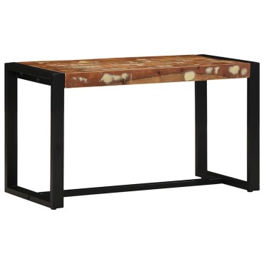 Πάγκος vidaXL Πολύχρωμος 80x35x45cm Στερεό ξύλο αναγεννημένο