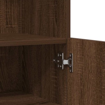 vidaXL Μπουφές Καφέ Δρυς 81x37x100cm από Επεξεργασμένο Ξύλο 1 τεμ.