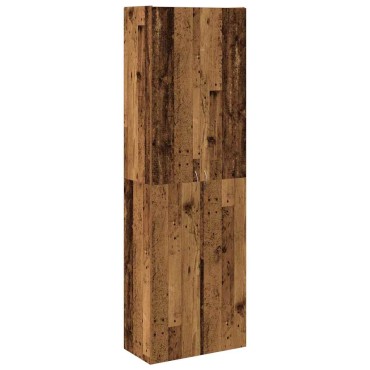 vidaXL Highboard Παλιό ξύλο 60x32x190cm Κατασκευασμένο ξύλο