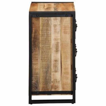 vidaXL Sideboard 50x35x70cm Στερεό ακατέργαστο ξύλο Mango 1 τεμ.