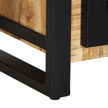 vidaXL Sideboard 50x35x70cm Στερεό ακατέργαστο ξύλο Mango 1 τεμ.
