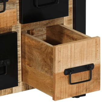 vidaXL Sideboard 50x35x70cm Στερεό ακατέργαστο ξύλο Mango 1 τεμ.