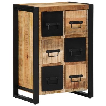 vidaXL Sideboard 50x35x70cm Στερεό ακατέργαστο ξύλο Mango 1 τεμ.