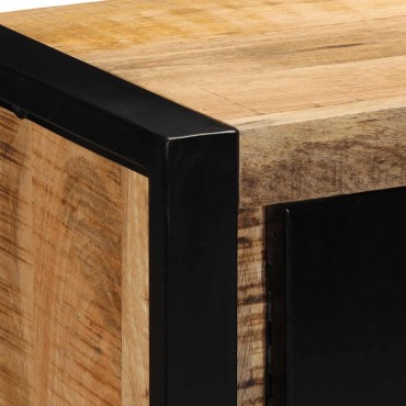 ντουλάπι τηλεόρασης vidaXL 80x30x35cm Στερεό ακατέργαστο ξύλο Mango