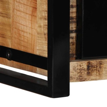 ντουλάπι τηλεόρασης vidaXL 80x30x35cm Στερεό ακατέργαστο ξύλο Mango