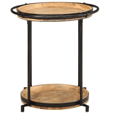 vidaXL Συνοδευτικό τραπέζι 55x60cm Μασίφ ξύλο Mango