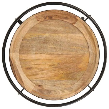 vidaXL Συνοδευτικό τραπέζι 55x60cm Μασίφ ξύλο Mango