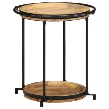 vidaXL Συνοδευτικό τραπέζι 55x60cm Μασίφ ξύλο Mango