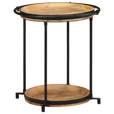 vidaXL Συνοδευτικό τραπέζι 55x60cm Μασίφ ξύλο Mango
