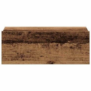 vidaXL Πλωτό κομοδίνο Παλιό ξύλο 40x32x15cm Κατασκευασμένο ξύλο 1 τεμ.