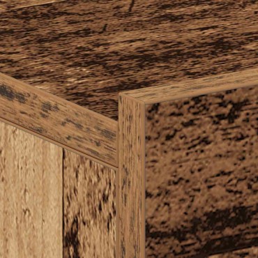 vidaXL Πλωτό κομοδίνο Παλιό ξύλο 40x32x15cm Κατασκευασμένο ξύλο 1 τεμ.