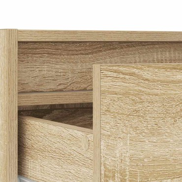 ντουλάπι τηλεόρασης vidaXL με φώτα LED Sonoma Oak 75x35,5x25cm