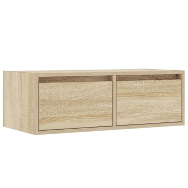 ντουλάπι τηλεόρασης vidaXL με φώτα LED Sonoma Oak 75x35,5x25cm