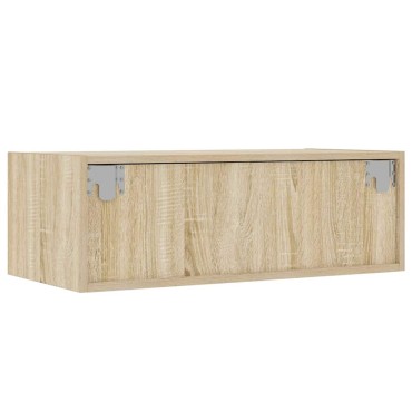 ντουλάπι τηλεόρασης vidaXL με φώτα LED Sonoma Oak 75x35,5x25cm
