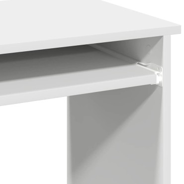 Γραφείο vidaXL με ράφια Λευκό 84x40x78cm Κατασκευασμένο ξύλο 1 τεμ.