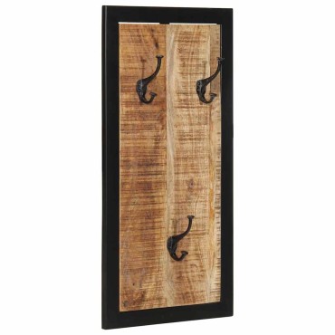vidaXL Ράφι για παλτά 40x2x80 cm Στερεό ακατέργαστο ξύλο Mango