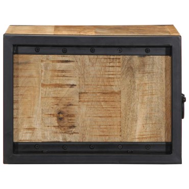 vidaXL Κομοδίνο 40x35x25cm Στερεό ακατέργαστο ξύλο Mango 1 τεμ.