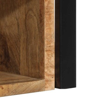 vidaXL Κομοδίνα 2 τεμ. 40x35x40cm Στερεό ακατέργαστο ξύλο Mango