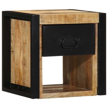 vidaXL Κομοδίνα 2 τεμ. 40x35x40cm Στερεό ακατέργαστο ξύλο Mango