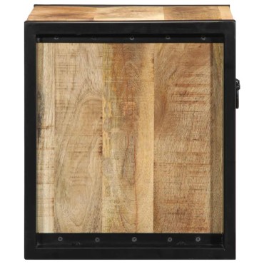 vidaXL Κομοδίνα 2 τεμ. 40x35x40cm Στερεό ακατέργαστο ξύλο Mango