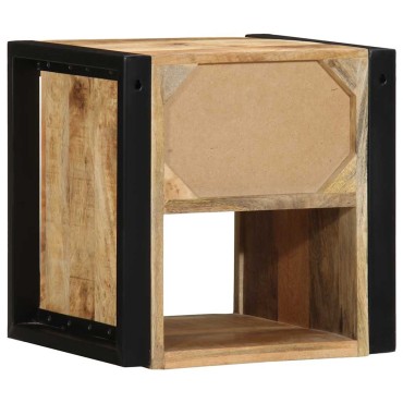 vidaXL Κομοδίνα 2 τεμ. 40x35x40cm Στερεό ακατέργαστο ξύλο Mango