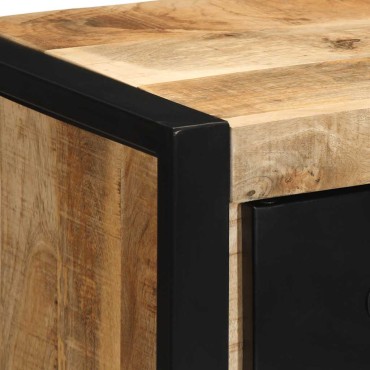 vidaXL Κομοδίνα 2 τεμ. 40x35x40cm Στερεό ακατέργαστο ξύλο Mango
