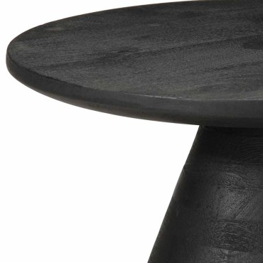 vidaXL Τραπεζάκι Μαύρο 50x40cm από μασίφ ξύλο Mango 1 τεμ.