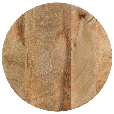 vidaXL Τραπεζάκι Μαύρο 37x45cm Μασίφ ξύλο Mango 1 τεμ.