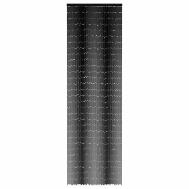 vidaXL Έντομο κουρτίνα πόρτας Σκούρο γκρι 56x185 cm Μπαμπού