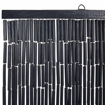 vidaXL Έντομο κουρτίνα πόρτας Σκούρο γκρι 56x185 cm Μπαμπού
