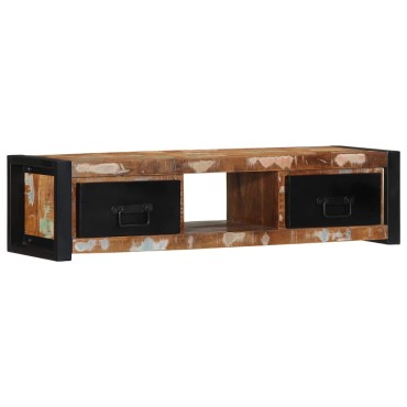 ντουλάπι τηλεόρασης vidaXL 100x30x25cm από μασίφ ξύλο αναγεννημένο