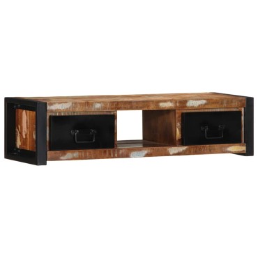 ντουλάπι τηλεόρασης vidaXL 100x30x25cm από μασίφ ξύλο αναγεννημένο