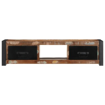 ντουλάπι τηλεόρασης vidaXL 100x30x25cm από μασίφ ξύλο αναγεννημένο
