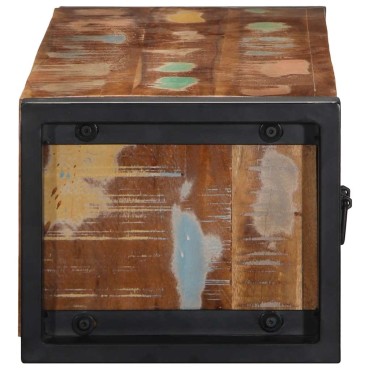 ντουλάπι τηλεόρασης vidaXL 100x30x25cm από μασίφ ξύλο αναγεννημένο