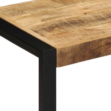 Πάγκος vidaXL 80x35x45cm Στερεό ακατέργαστο ξύλο Mango