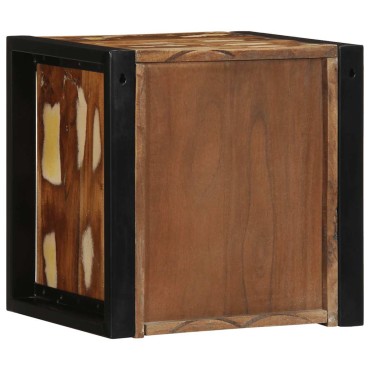 vidaXL Κομοδίνο Πολύχρωμο 40x35x40cm Στερεό ξύλο αναγεννημένο 1 τεμ.