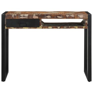 Γραφείο vidaXL Πολύχρωμο 100x50x75cm Στερεό ξύλο αναγεννημένο 1 τεμ.