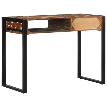 Γραφείο vidaXL Πολύχρωμο 100x50x75cm Στερεό ξύλο αναγεννημένο 1 τεμ.